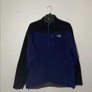 Men’s North Face blue + black light  winter jacket
